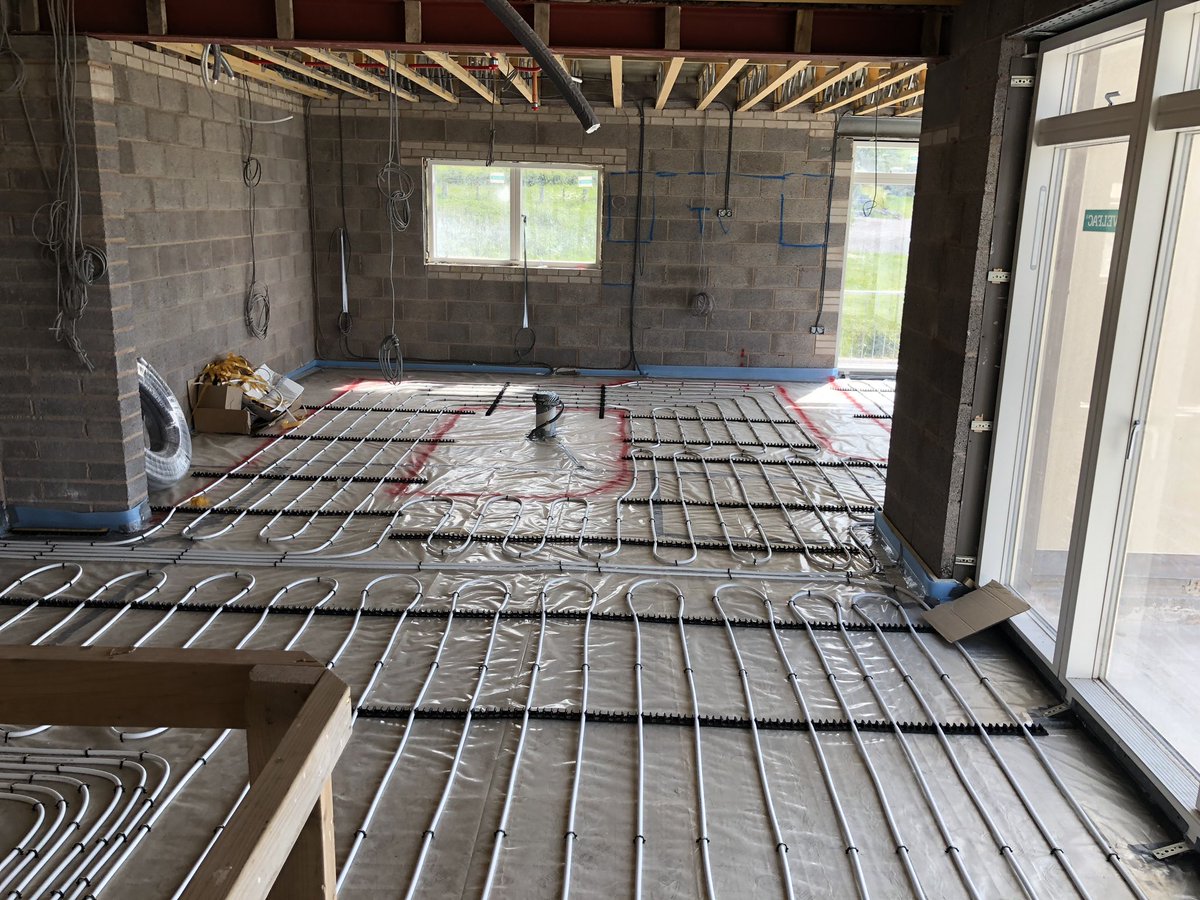 ecosystemswales's tweet photo. Underfloor heating ready for @stiebeleltronuk Ground source https://t.co/YKD1A86xvT