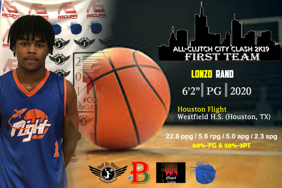 BSHEvents's tweet photo. Clutch City Clash presents 1st Team Member: Lonzo Rand (@HoustonFlightBB) was also named M.O.P.
#CCC2K19 https://t.co/ESdxTy3wYo