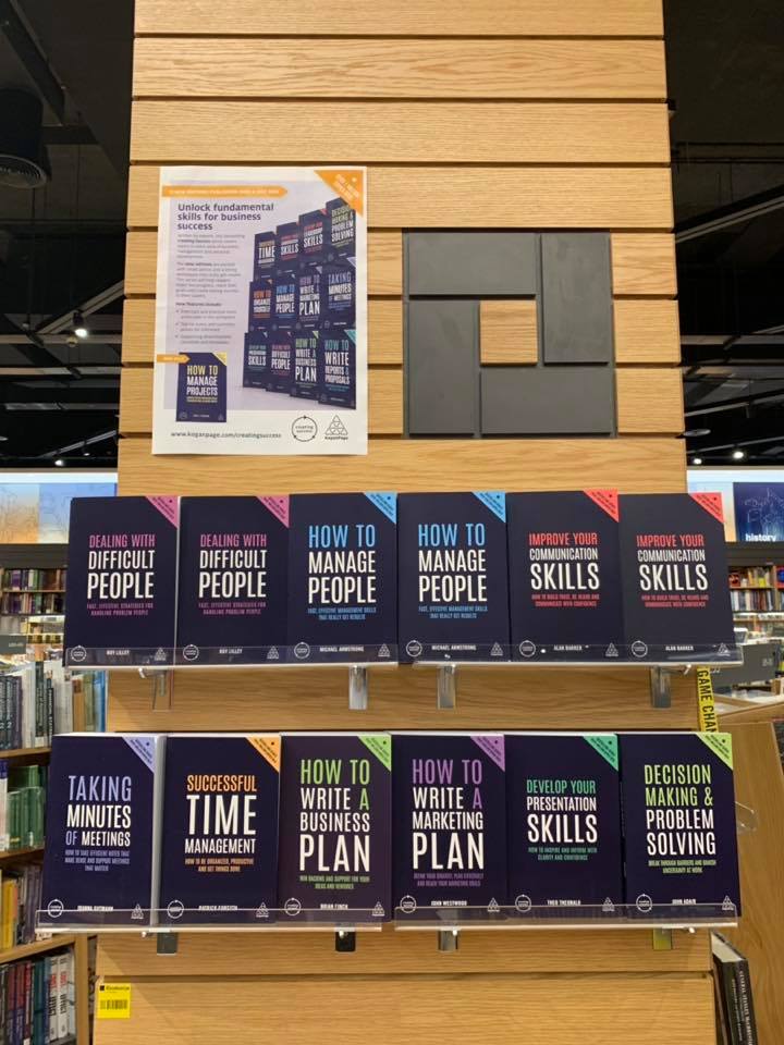 Look at the gorgeous display of the #creatingsuccess series by @KoganPage @KPBusinessMgmt by @KinokuniyaDubai 
#koganpage #businessbooks #bookdisplay #kinokuniyadubai