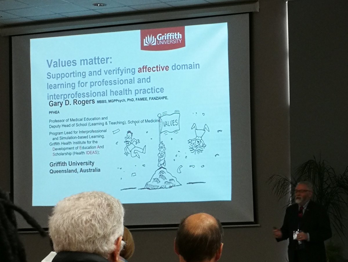 fcilliersza's tweet photo. 3rd Keynote #saahe2019 Gary Rogers on values and affective domain learning https://t.co/CwQqMupa8O