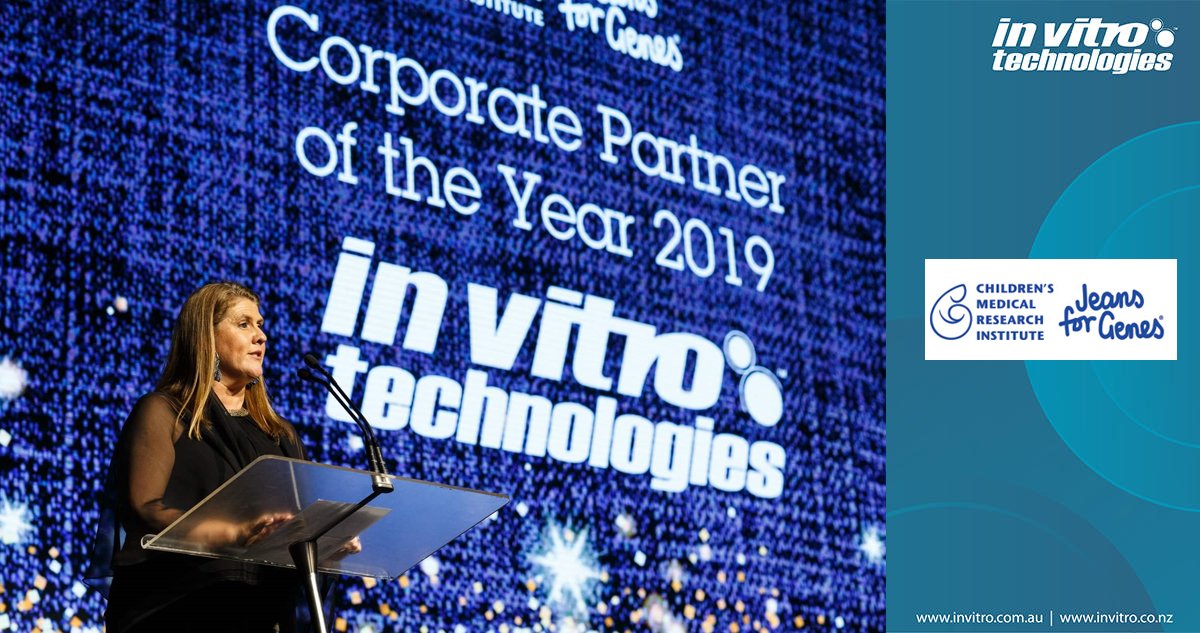 Jeans for Genes is a great cause and In Vitro Technologies and our parent company JJ Richards &amp; Sons Pty Ltd are proud to be the Children's Medical Research Institute 2019 Corporate Partner of the Year!  #jeansforgenesau