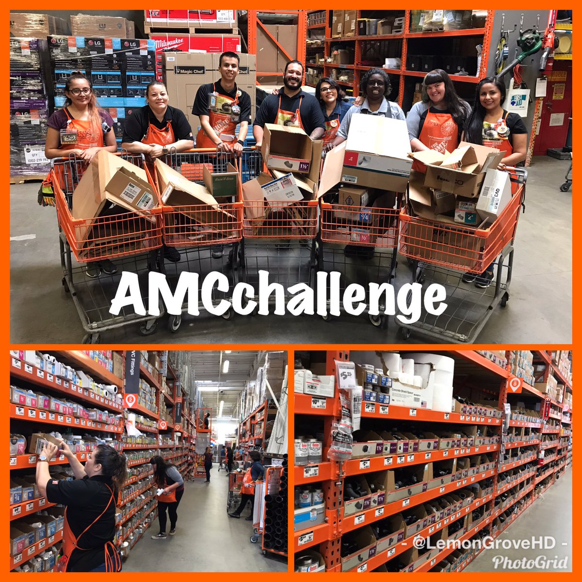LemonGroveHD's tweet photo. 8 DS’s 30 min in a pipe and fitting aisle with only 10 outs. #AMCchallenge completed we now have 4 outs and an even better maintenanced aisle Great Job Guys!! https://t.co/fN0qhchI1b