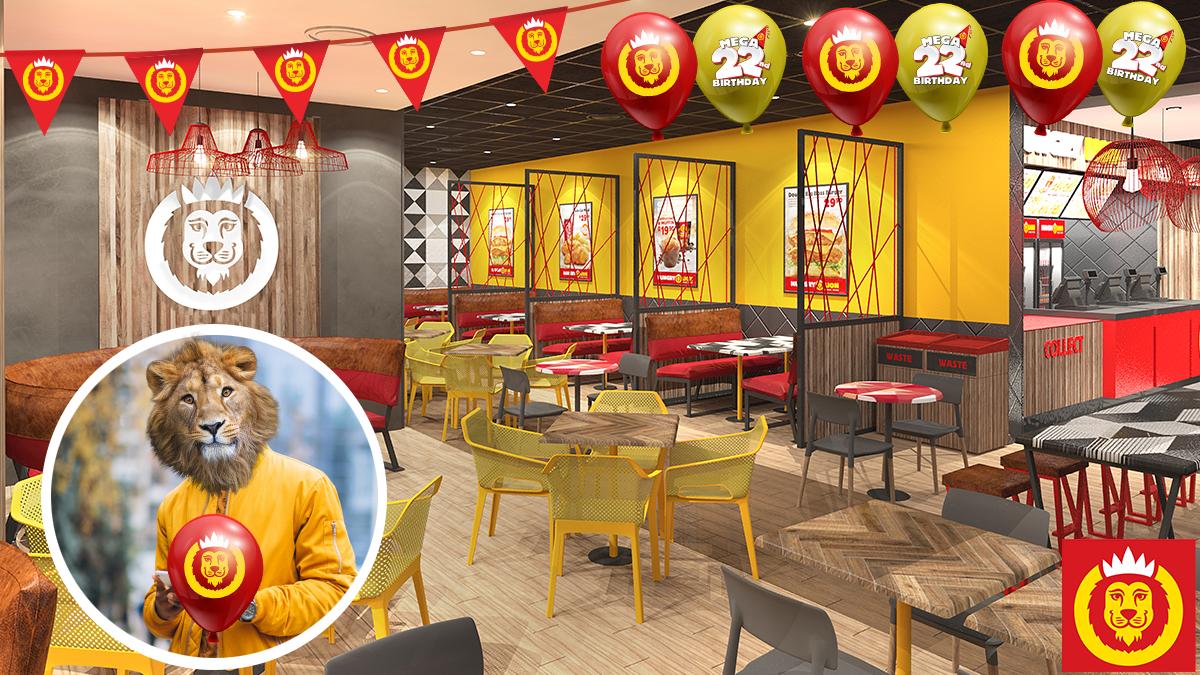 RETWEET this post to join the Hungry Lion 22nd Birthday Party! We'll customize your profile picture &amp; add you to the runnings to WIN! Winners announced daily! #HungryLion22