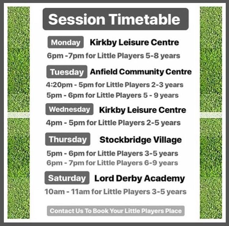 LITTLEPLAYERS1's tweet photo. New Timetable ⚽️ https://t.co/Liedn2PYzf