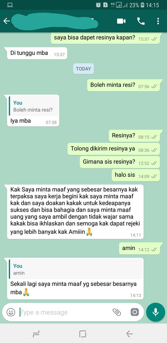 megakhairina's tweet photo. Ditipu olshop. Tapi didoain. Gmn dong? https://t.co/TQ8ngVI0pN