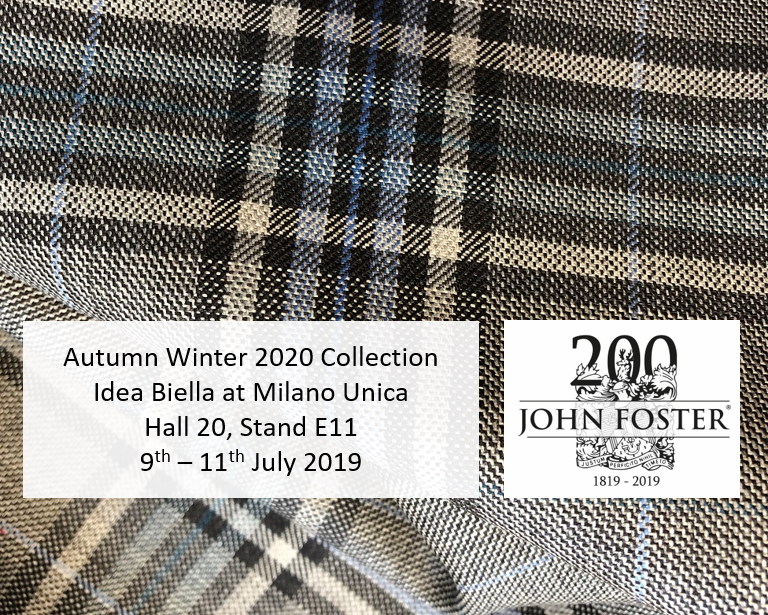 johnfoster1819's tweet photo. Our luxurious Autumn Winter 2020 collection is launching at Idea Biella @milanounica_mu 9th-11th July. To book an appointment Tel: +44 (0)1274 655900, email: sales@john-foster.co.uk.
#johnfoster1819 #ideabiella #milanounica #milan #milano #autumnwinter #aw2020 #autumnwinter2020 https://t.co/HoO8E7udkr