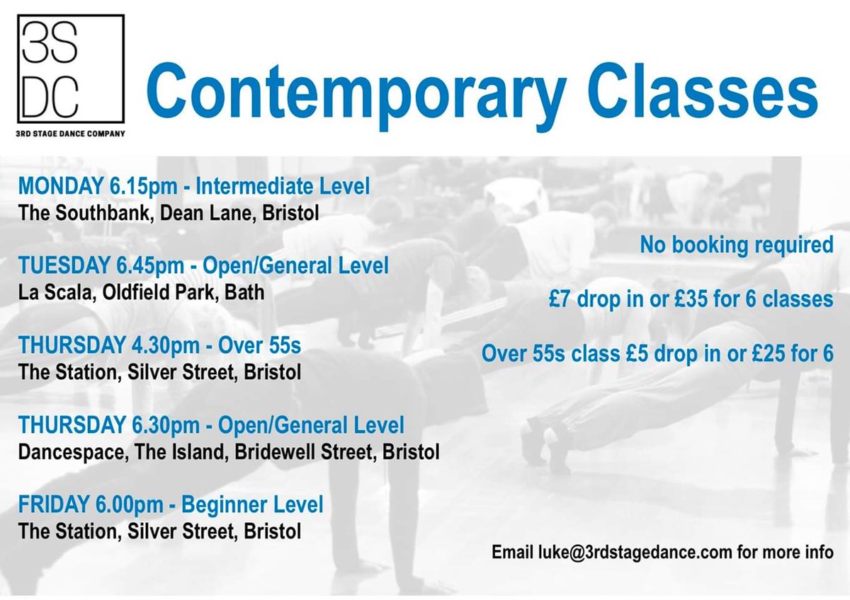 Join us for open contemporary class! Tonight and every Thursday in #Bristol