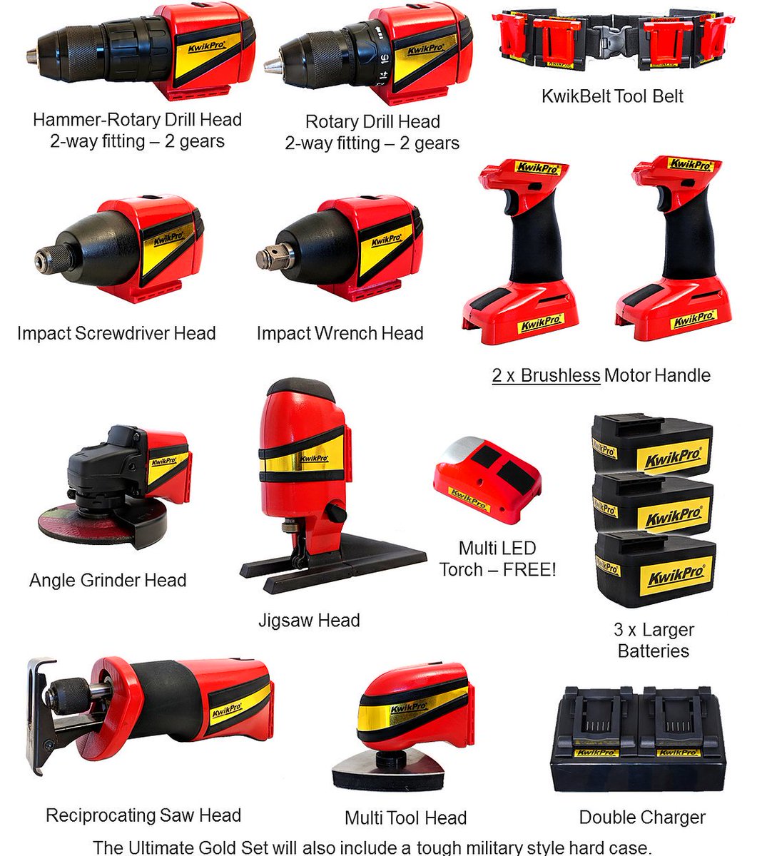 kwikprotools's tweet image. #KwikPro is a unique #British invention, internationally patented, and is not the same as other multipurpose #powertools #plumbers #electricians #tradesmen #tradeswomen #multitools