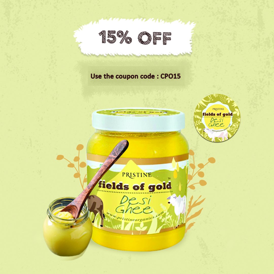 Add Nutrients, aroma and flavor to your cooking.  Use the coupon code : CPO15 

pristineorganics.com/organic-cold-p… 

#coldpressedoils #desighee #cookingoil  #organicoils