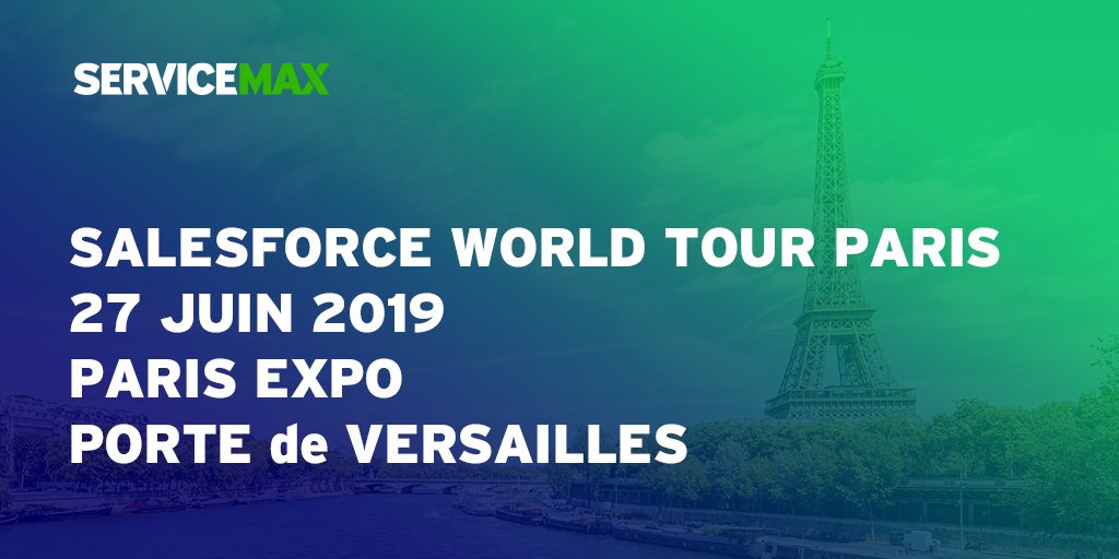 ServiceMaxFR's tweet photo. [WorldTour] Visitez le stand de @ServiceMax au Salesforce #WorldTour à Paris aujourd'hui pour essayer de #gagner une Apple Watch! #WorldTour2019 #salesforceTour @SalesforceFR https://t.co/d9c4ruUlr1