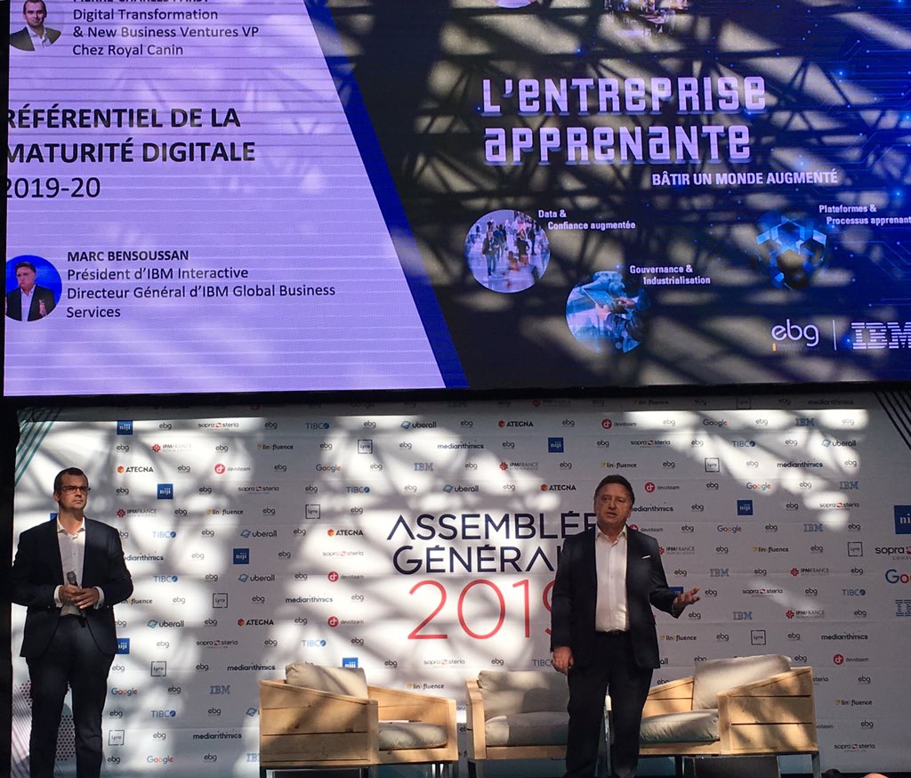 Comment être une #EntrepriseApprenante dans un #MondeAugmenté ? 90 dirigeants de grandes entreprises françaises partagent leur expérience et bonnes pratiques dans le nouveau #referentieldelamaturitedigitale2019 d’#IbmFrance