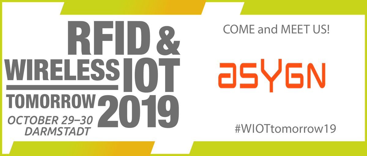 Chip designer <a href="/AsygnOnline/">Asygn</a> presents a passive #UHF #RFID sensor chip at #WIoTtomorrow19, which can be used in any existing RFID application in #automotive, #logistics, or #retail #smartindustry. rfid-wiot-tomorrow.com/exhibition
