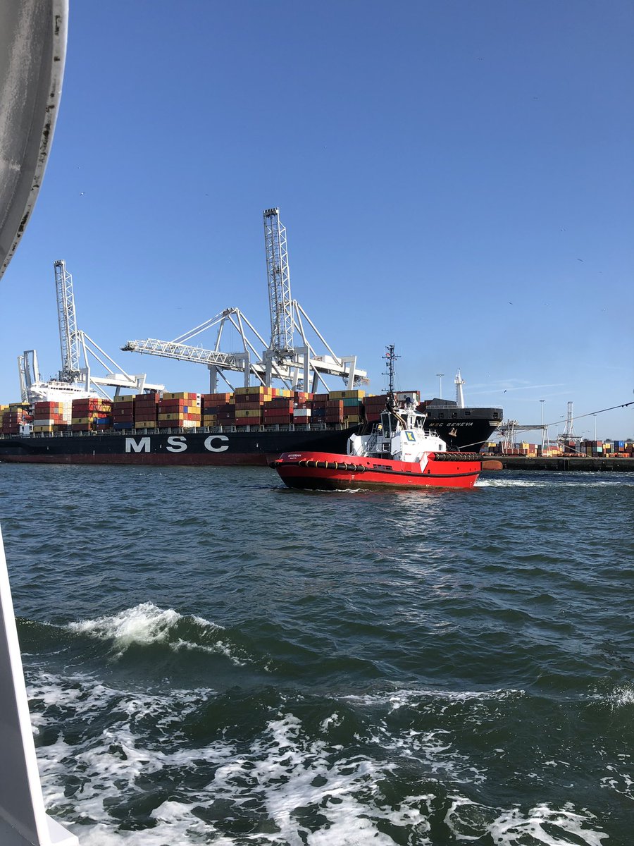 kallanish's tweet photo. What a great port tour yesterday with @PortOfRotterdam #esm19 
#europesteel19 #porttour #breakbulk #ironore #coal #shipping #portofrotterdam #monopile #windturbine #logistics #globaltrade #steelmarkets https://t.co/SVkgXGg97m