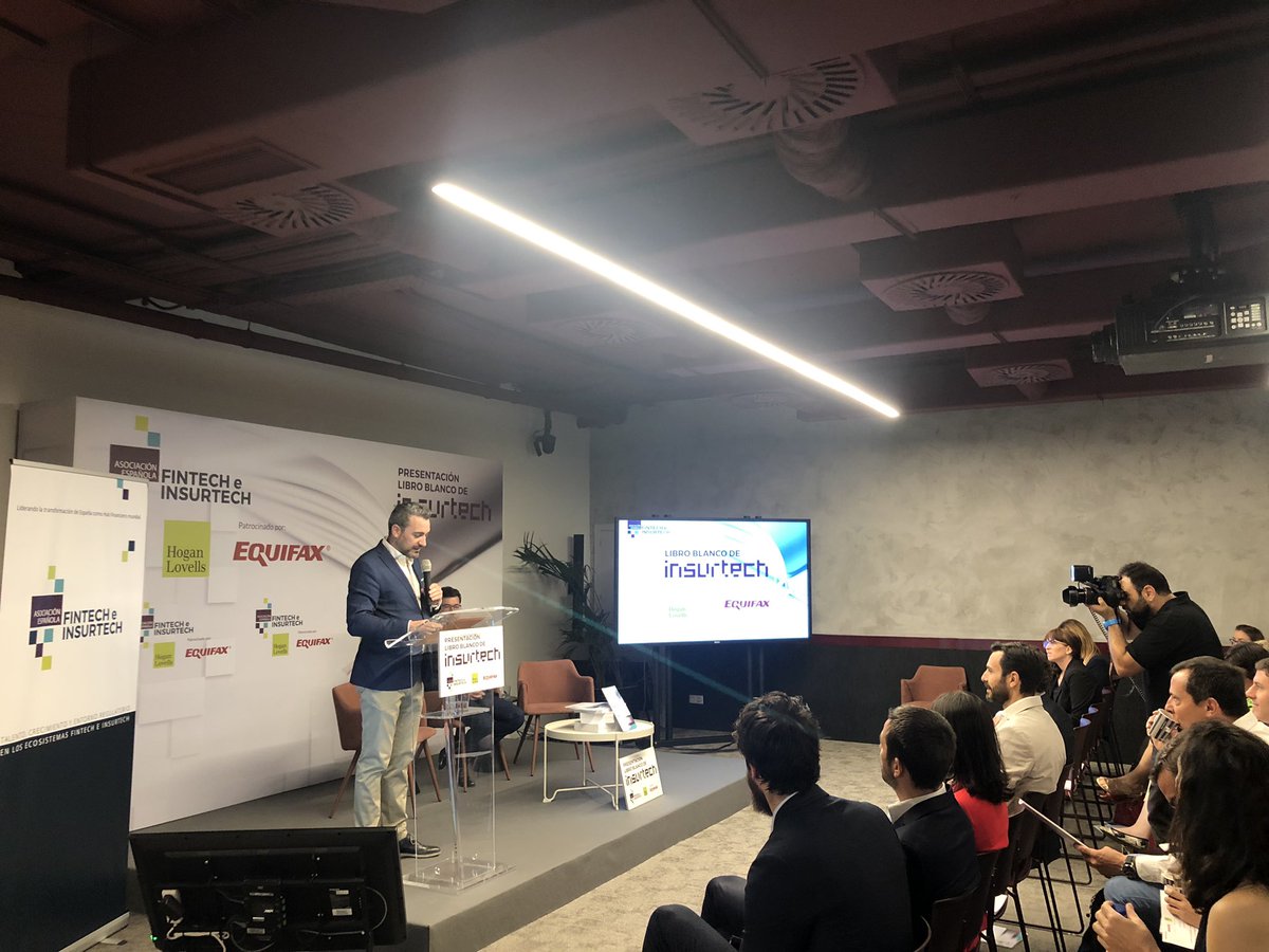 Arrancamos la presentación de Libro Blanco de Insurtech 📔 en <a href="/fintech_plaza/">Fintech Plaza</a> 

<a href="/rgarciadelacruz/">Rodrigo Garcia Cruz</a> 

#LBInsurtech #AEFI