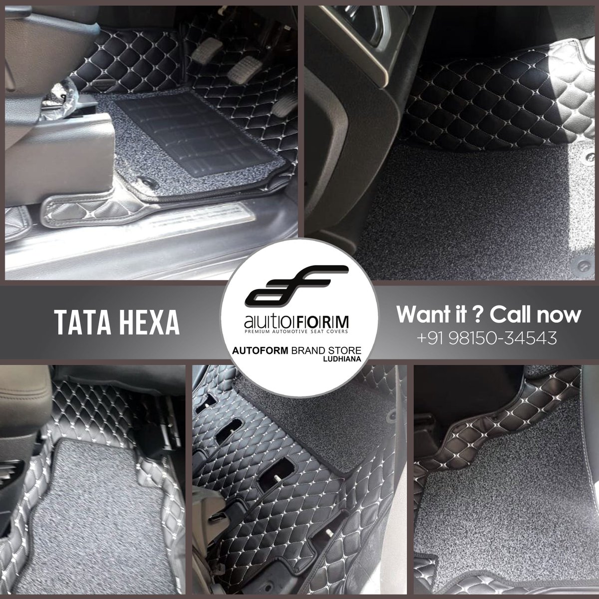 unitedautoldh's tweet image. Tata Hexa has got its 7D Matts for the cleaner interior! Keep your car clean and drive with comfort as our matts technology is anti-slippery yet durable.

Call us, +91 95015-34543; 98150-34543

#autoform #autoformindia #unitedautoldh #carscare #carseat #seatcover #branded