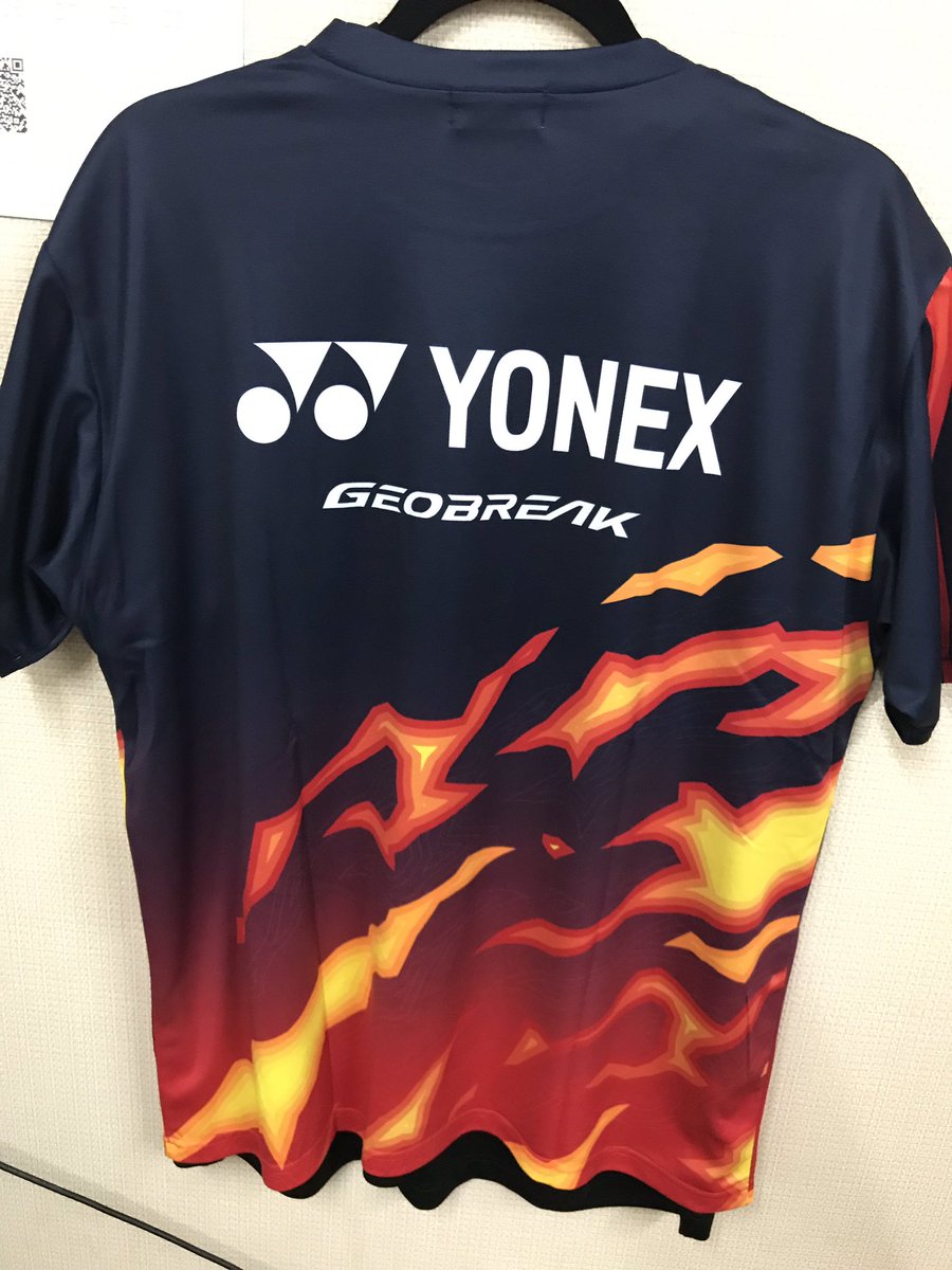 ジオブレイクTシャツ‼️‼️ 最近、ヨネックスのラケット宣伝Tシャツの