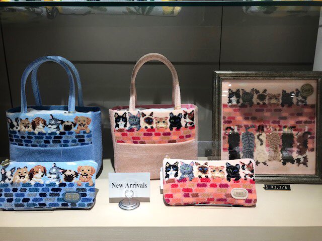 新品 FEILER ピーピング パピー 犬 dog タオル ハンカチ 2枚セット