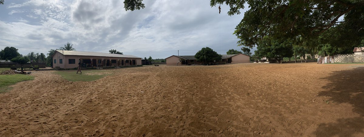 TripHGS's tweet photo. It’s another gorgeous day in Woe. Today we’re at Woe E.P. to start construction on a section of perimeter wall. #HGSGhana https://t.co/T02IYhqboH