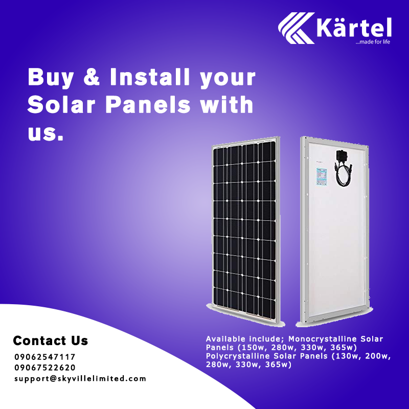 kartel_world's tweet photo. Contact us for your next #solar project
#solarsystem #solarenergy #solarinstallation #solarinverter #solarsolutions #solarhome #solarlagos #alternativeenergy #cleanenergy #greenenergy https://t.co/X1mK7t3SIH