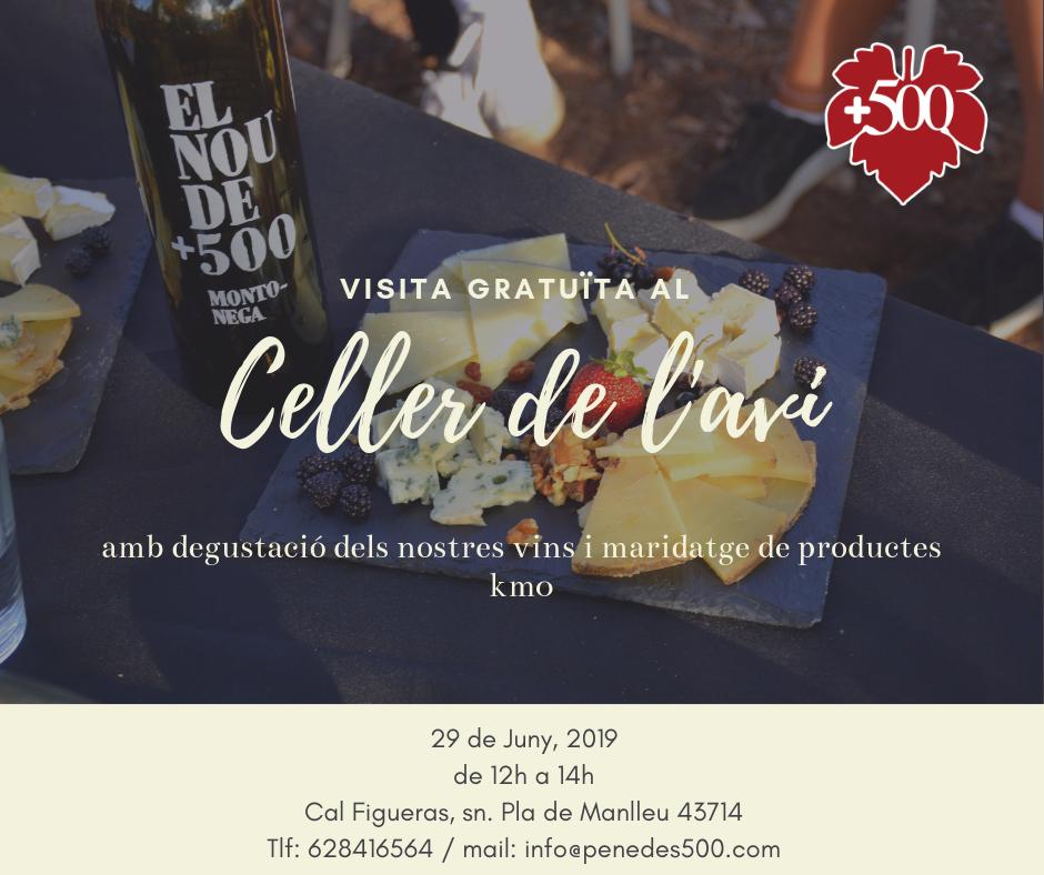 Et convidem aquest dissabte per que vinguis a fer un tast gratuït de la nostra zona +500.

#penedes500 #vinsaltura #estiu19 #enoturisme #enopenedes #ConAltura #plademanlleu #Montonega <a href="/Penedes500/">Penedès 500</a> <a href="/penedes360/">Penedes360Challenge</a> @enoPENEDES <a href="/BCNmoltmes/">Barcelona és molt més</a> <a href="/vinseum/">vinseum</a>