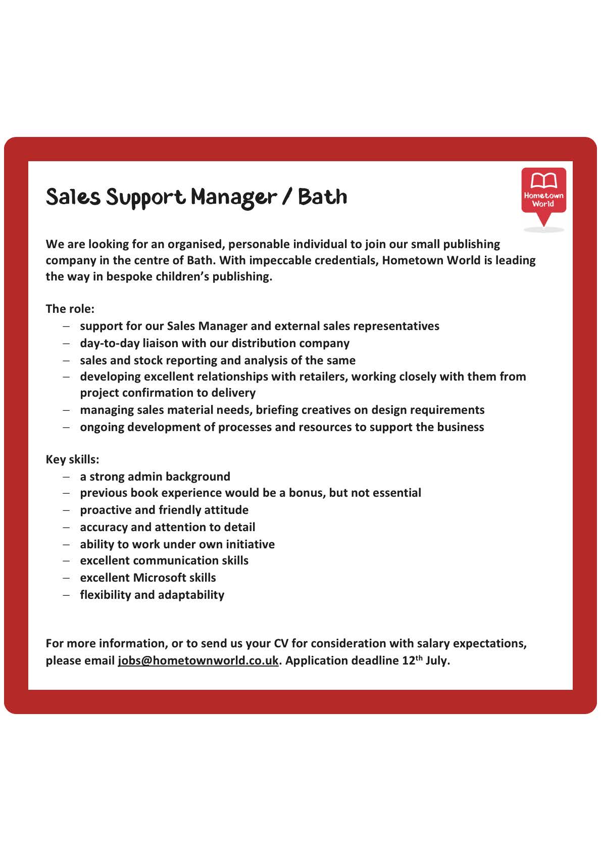 hometown-world-on-twitter-we-re-hiring-we-re-on-the-lookout-for-a-sales-support-manager-to-join-our-team-interested-email-jobs-hometownworld-co-uk-for-more-info-hiring-jobopening-https-t-co-pfmwd7ur61-twitter