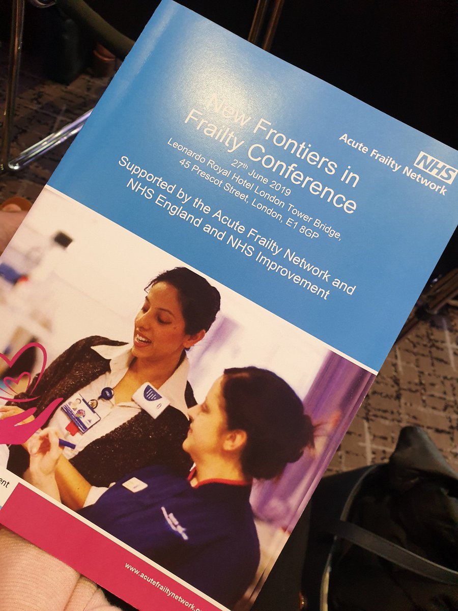 A few of our MDT have made it down to <a href="/AcuteFrailty/">Acute Frailty Network</a> conference 2019, excited to be here for today's programme #frailty #frailtymdt #AFConf2019