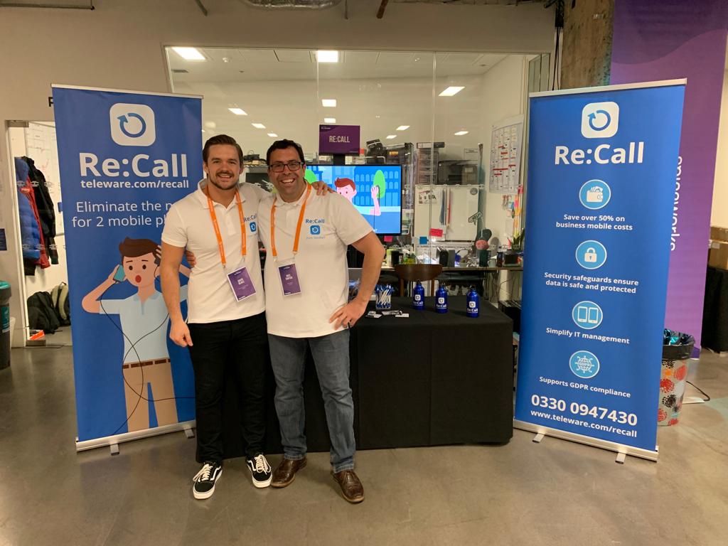 TeleWare's tweet photo. Today the team are at @Spiceworks #AllAccessIT event in #London. If you're there make sure you pop along and see @MrNigelJASimps2 and David to find out how Re:Call can help you! https://t.co/GNVDSp7xqy