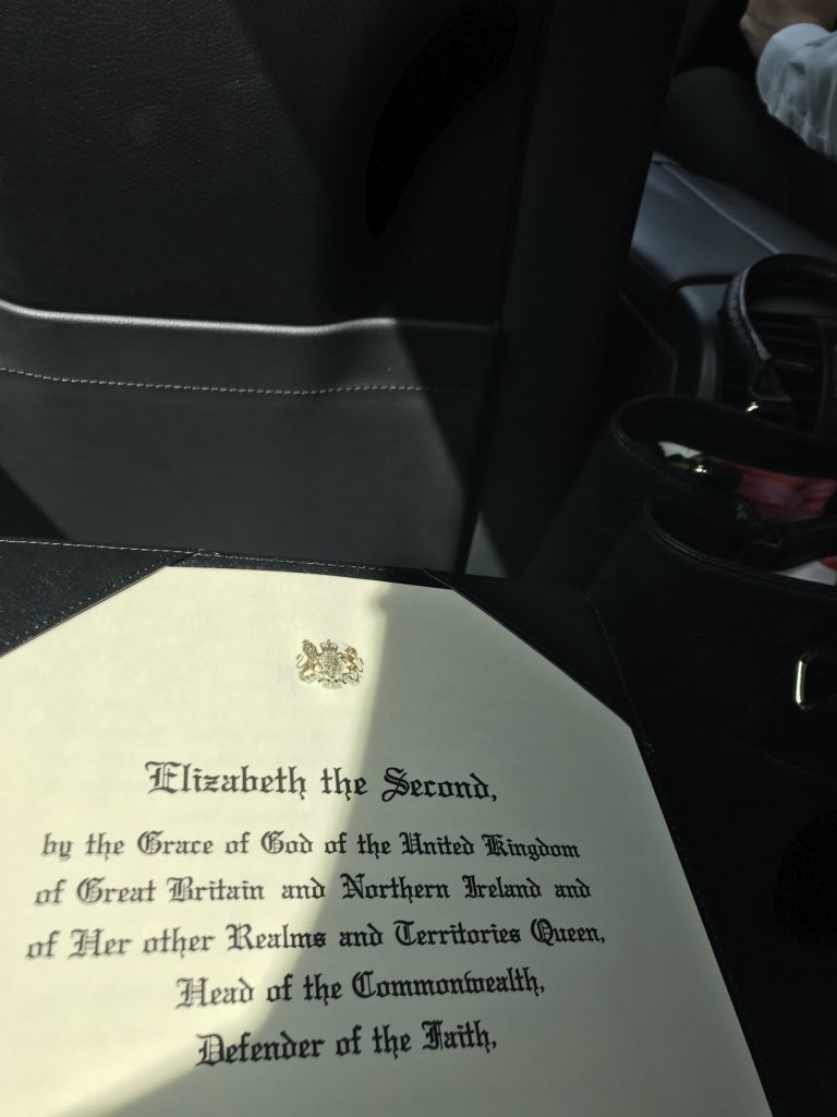 2/8 This thread shows how my #BiggestHonour unfolded. Here leaving from the British High Commissioner as “designate”, holding my “letter of credence” from HM Queen Elizabeth II. This confirms I will be Her Majesty’s and the UK government’s representative here.