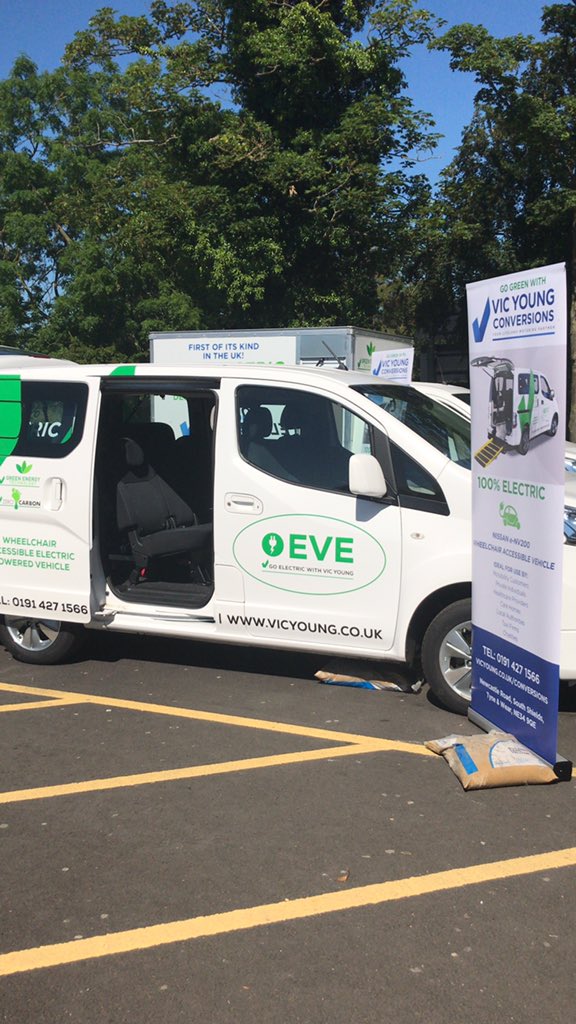 NEAutoAlliance's tweet photo. Delighted to have @VicYoungLtd here with their signature wheelchair accessible #electricvehicle β
'EVE'β
is on display at #FutureOfAutoConf @MAKEitSund @GrowthHubNE https://t.co/cadtsK2q0k