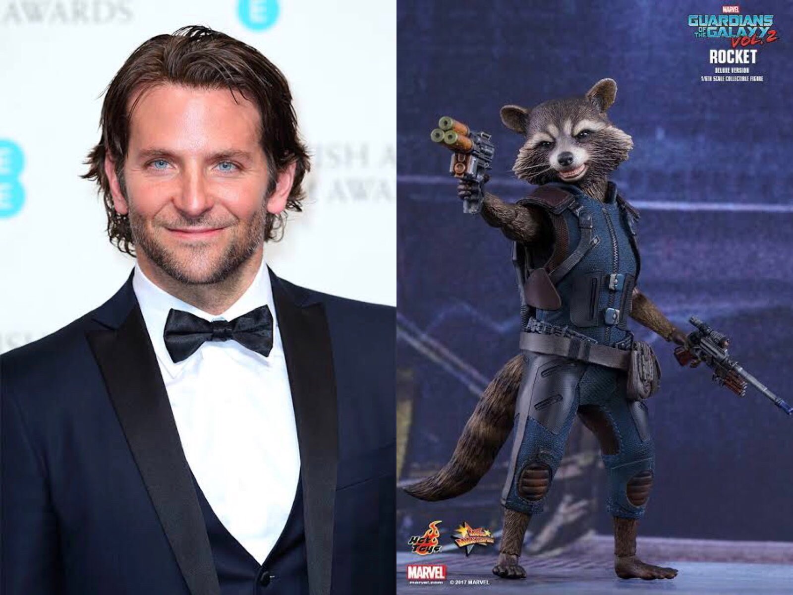 Yui 洋画 洋楽 Sur Twitter ガーディアンズ オブ ギャラクシー にてロケット の声を担当するブラッドリー クーパー 娘をディズニーランドのアトラクションに連れて行った時 ロケットの声を聞いた娘に パパ と言われてしまったエピソードが微笑ましく