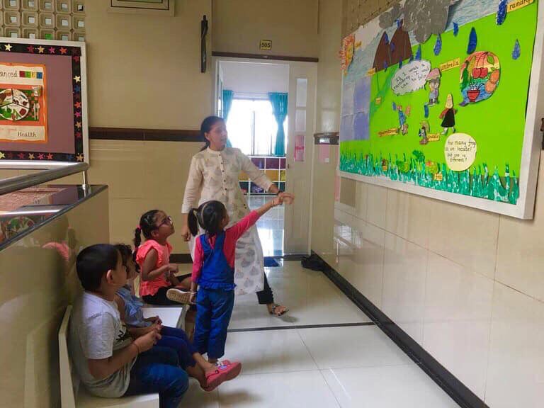 LaisSion's tweet image. We found a new conversation starter in the class-the display board!
.
Today the teacher put up a monsoon themed board and the kids had so much to talk and share about things they could relate to. 
.
#visuallearning #conversationstarters #multigradeteaching