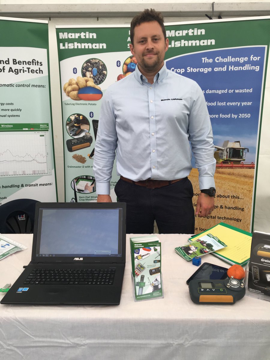 Agri_Tech_E's tweet photo. Using technology to reduce waste across the agri-food supply chain. @Martin_Lishman is showcasing their award-winning #Impactrack ultra small bluetooth data logger @norfolkshow https://t.co/YkuwmDrX6G