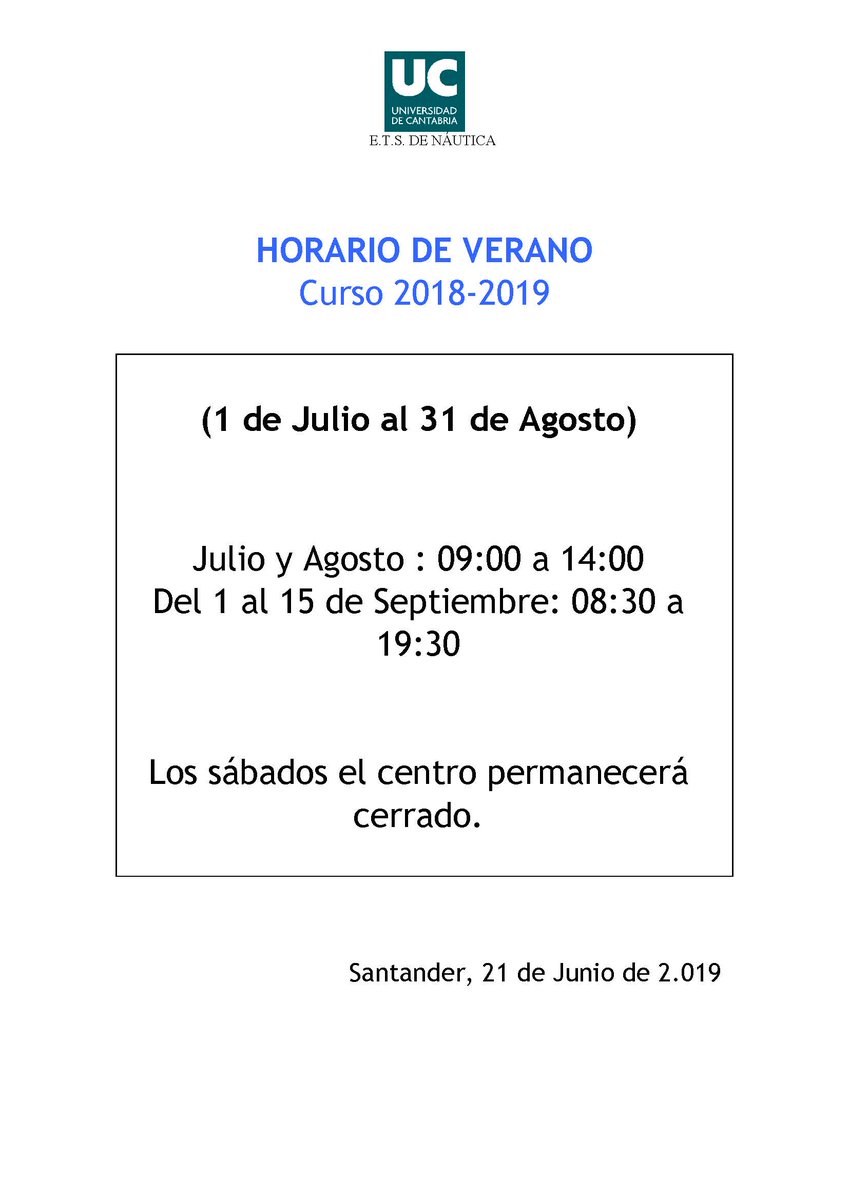 A partir del lunes ya tenemos horario de verano 😎