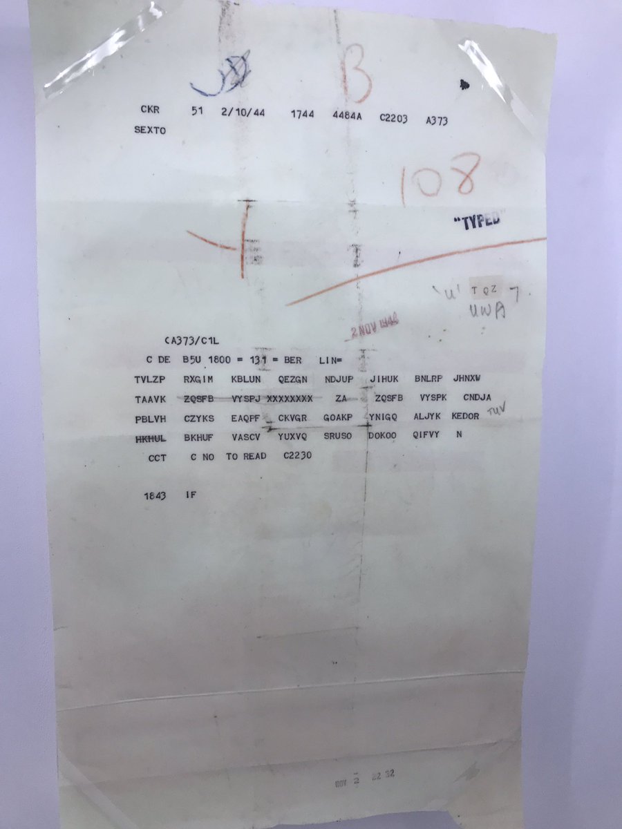 Year 10s enjoying their first glimpse of an Enigma machine at Bletchley Park <a href="/BeechenCliff/">Beechen Cliff School</a> #codebreaking #history #alanturing