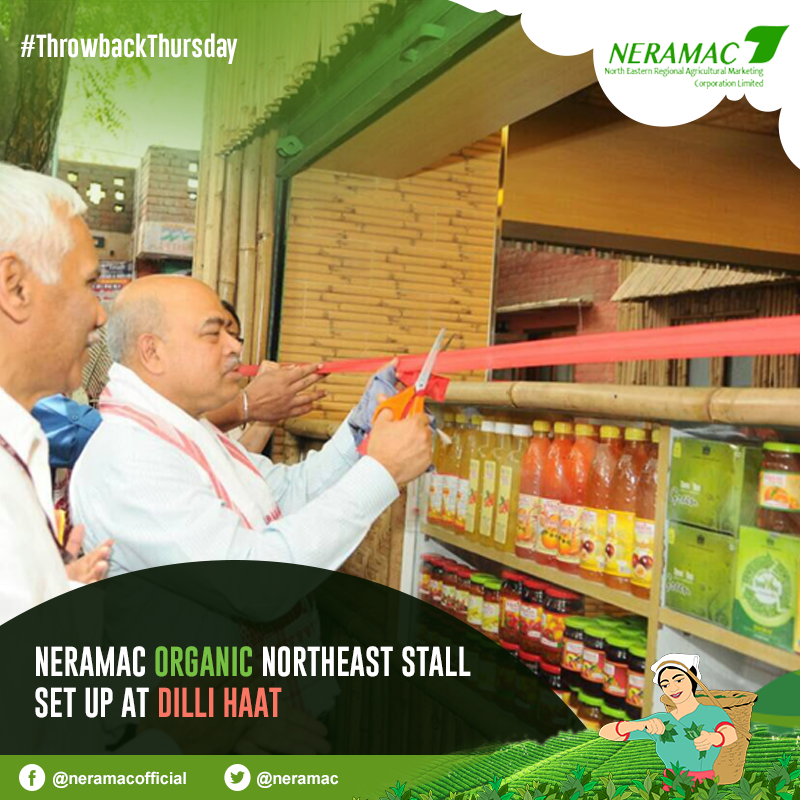 neramac's tweet photo. #ThrowbackThursday when Secretary Agril inaugurated the NERAMAC exclusive organic store under brand name ONE store at Delhi Haat.
#NERAMAC #DilliHaat #OrganicStore #NorthEast #ONE #NeFresh #NorthEastIndia #OrganicFarming #OrganicStore https://t.co/CMO4XiKEAv