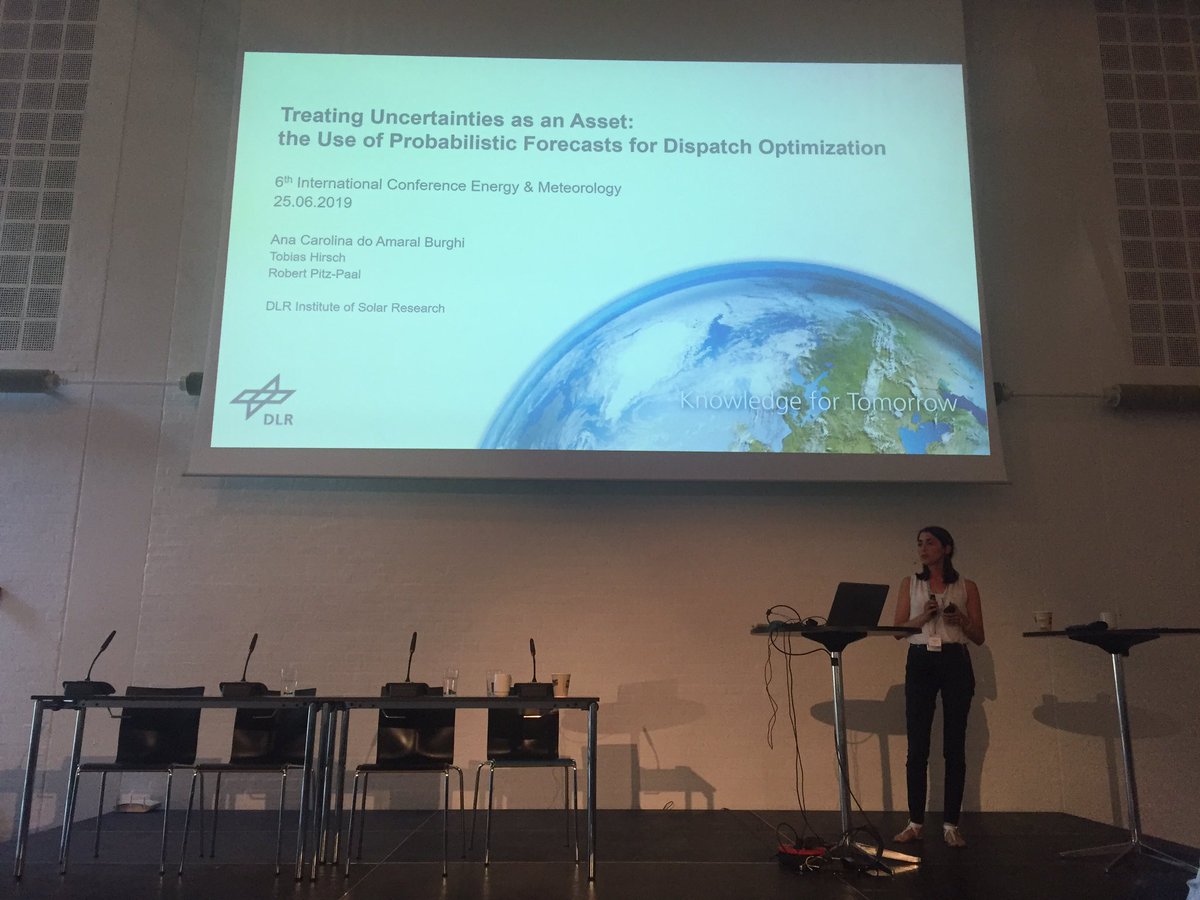 icem2019denmark's tweet photo. Our Closing Session. Congratulations to Ana Carolina Do Amaral Burghi (@DLR_de) who is this year’s winner of the @WEMCouncil Young Scientist Award! Ana gave a 5 min reprise of her talk “Treating Uncertainties as an Asset”. https://t.co/CxWYQTPXqy