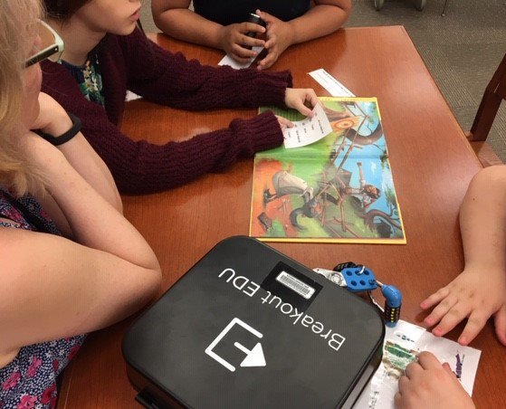 casatta7's tweet photo. Using Breakout EDU in  library class to deepen comprehension, support the curriculum &amp; teach teamwork! https://t.co/9DlxJ8nusy @RCSDMLKJr @RCSDNYS #tlchat https://t.co/eBDxQyedYn