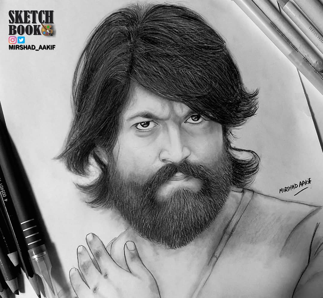 Kgf yash drawing : r/drawing