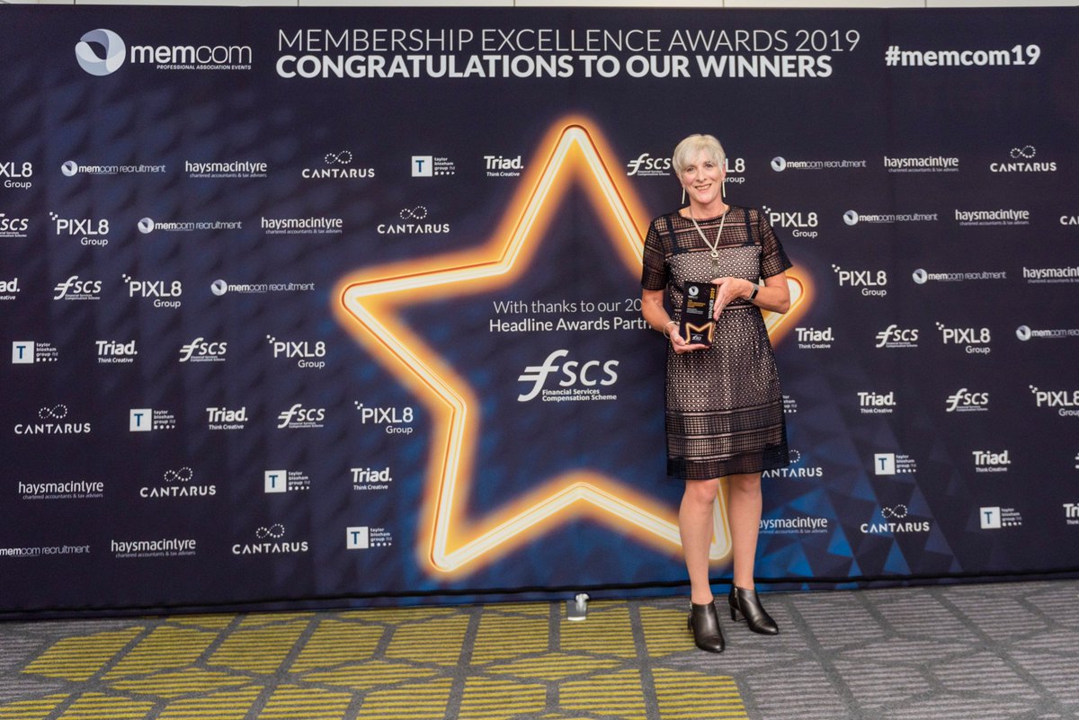 memcomUK's tweet photo. It's an absolute honour to welcome Anne Godfrey @weegieexpat, CEO of @The_CIEH onto the memcom Pantheon of Leaders following last week's #memcom19 when Anne won the Louis Armstrong #CEO #Leadership Award https://t.co/gv9RFBiKP8 https://t.co/VdHpW2nvKG