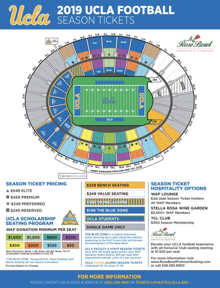 Ucla Football Seating Chart