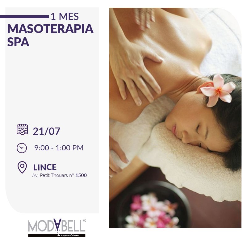 imodabell's tweet photo. #SedeLince | Masoterapia Spa ✨

Estudia y emprende en #MasoterapiaSpa. Aprende el uso de las distintas técnicas de masaje con fines preventivos y terapéuticos 💆‍♀️

👩‍💻 Mayor Información: 
→ https://t.co/UlaljJYttY
📩 info@modabell.edu.pe
📲 934 489 384 / 934 488 488

#Modabell https://t.co/N3sJiN6nga