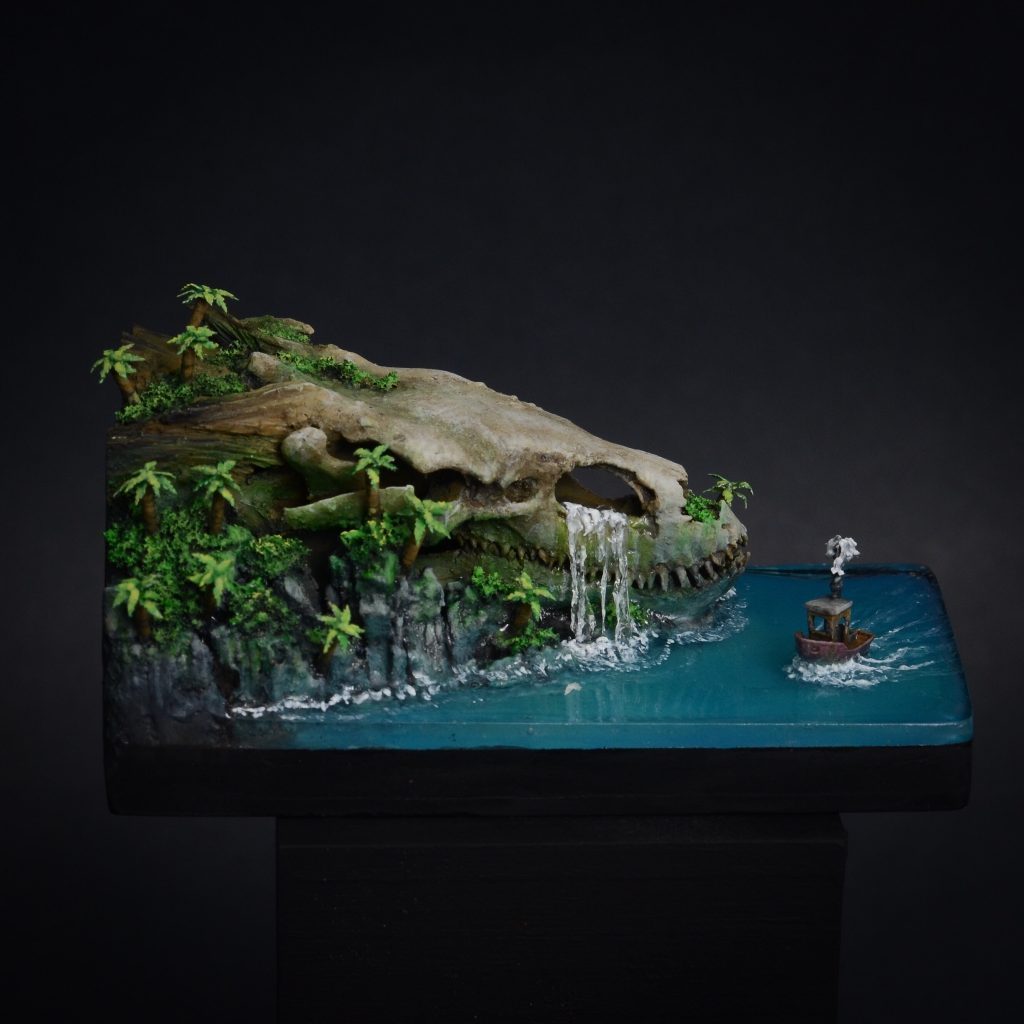 A small 3DBenchy on a great diorama 3dbenchy.com/a-small-3dbenc…