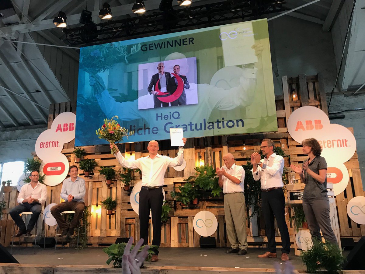 #CE2 Verleihung des 1. Umweltpreis der Wirtschaft  an HeiQ Materials AG. Congrats !
