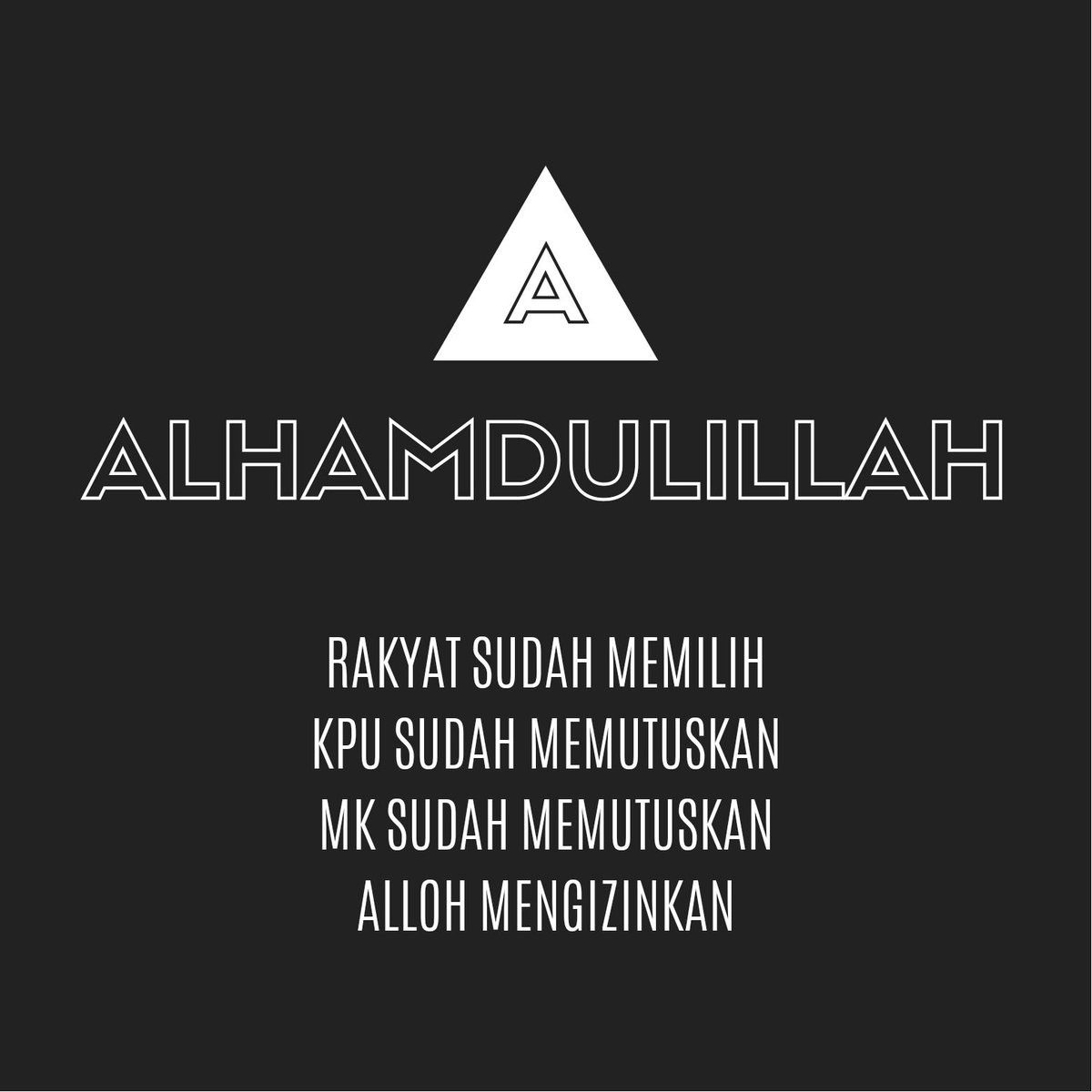 rizanoantonio's tweet photo. Alhamdulillah..
#SelamatPakJokowi
#JokowiMenangLagi
#JokowiDuaPeriode
#DuaPeriode
#JokowiAminSudahMenang
#BersatuLagi
#PersatuanIndonesia https://t.co/5ANuOiMNHI