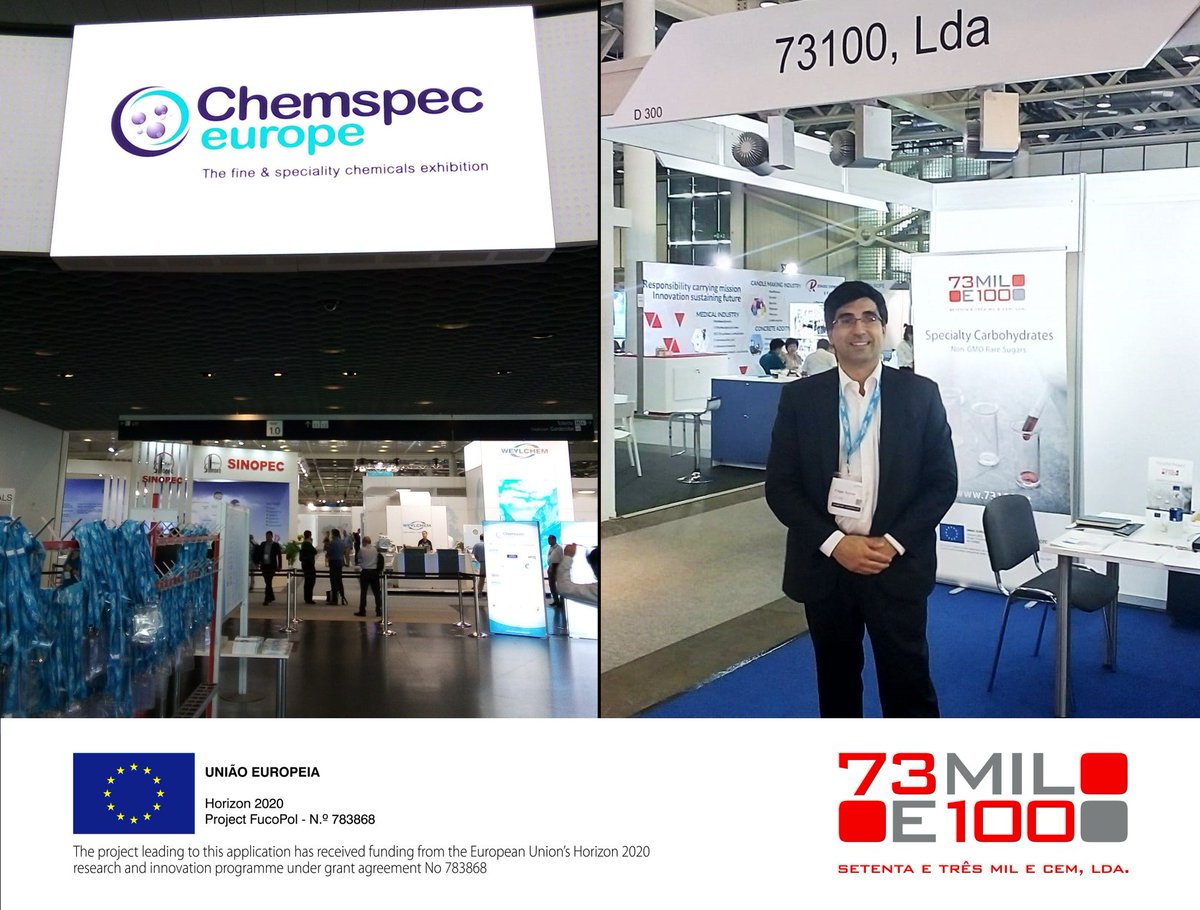 fucopol's tweet photo. @fucopol in Chemspec 2019 in Basel 🇨🇭😉
73100 thanks all the visitors for their visit and interesting meetings! 👥🤝
#fucose #H2020 #EU_EIC @H2020SME @ChemspecEurope https://t.co/ZrQ3m8YnYe