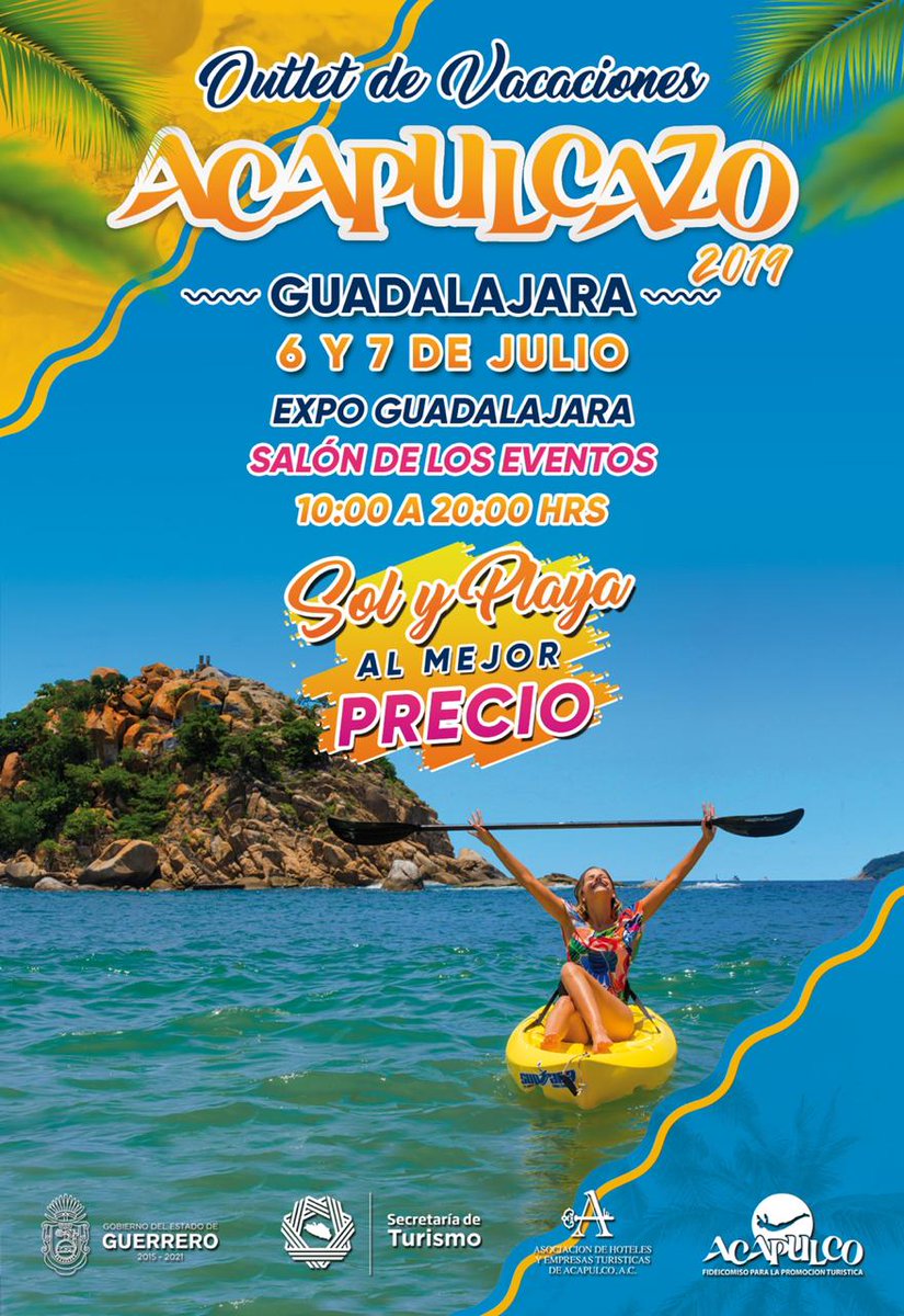 acapulcazo_of's tweet photo. Acapulcazo🥥 ya es todo un éxito, llevamos hacia ti los mejores descuentos y promociones para tu próximo viaje, no te quedes sin un Acapulcazo en tu vida. 

📍ExpoGuadalajara - Salón de Eventos, 6 y 7 de julio
Horario: 10:00-20:00 hrs https://t.co/CPHm6wjjUg