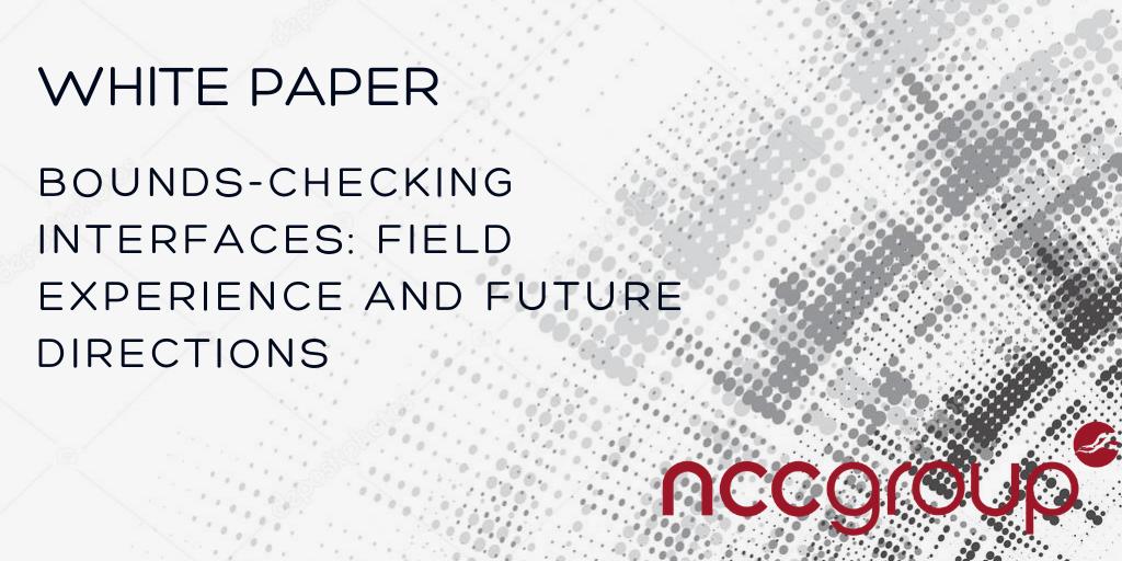 NCCsecurityUS's tweet image. @RCS continues to share his expertise in his latest whitepaper for #cprogrammers discussing the utility of the bounds-checking interfaces compared with the legacy functions & examines use & misuse cases. Read his entire paper here bit.ly/2NgYJqi #securecoding #wg14 #c