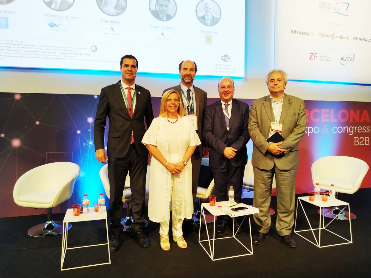 La Cra. Rey expone en el panel sobre Logística y Economía 4.0 en congreso de ALACAT, Sil Barcelona 2019. #sil2019 #laferiadelsector <a href="/AudacaUy/">Audaca</a>