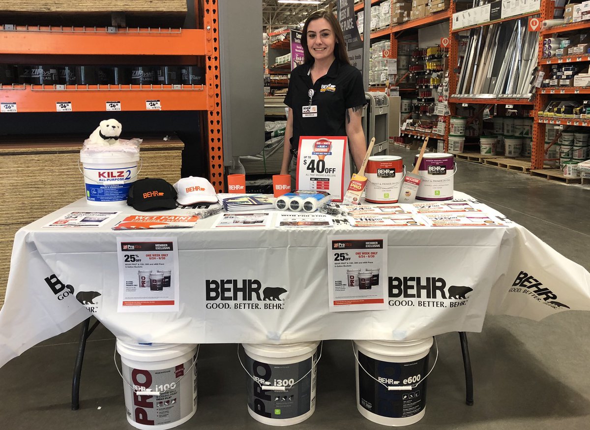 Shouting out all the pro paint sales this week in 8923! Thank you Westfield for your amazing partnership with Behr ! #ProAppreciation #behrpaint <a href="/hd8923/">Syamsul Hadi</a> <a href="/yankeefan1551/">Matt Canty</a> <a href="/JamesBeaudryTHD/">.</a>