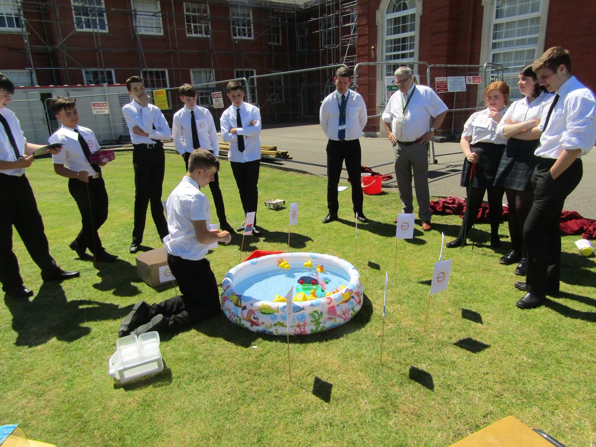 AKSDesignTech's tweet image. Year 10 hosted #OperationFloatation competition today!
The sun was shinning on the lawn as they raised money for @CRY_UK &amp;amp; tested some home made boats. The boats had to float &amp;amp; support weights. Competition managed &amp;amp; hosted by D&amp;amp;T year 10 pupils.
#DesignTechRocks #ProudTeachers